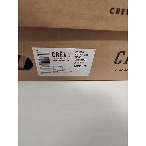 CREVO Javier Mens size 13 Leather Lace Up Chukka Boots Chestnut Brown Shoes new - Picture 12 of 12
